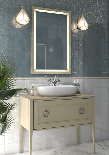 Раковина накладная (60х40) Kerama Marazzi Plaza PLR.wb.60.1