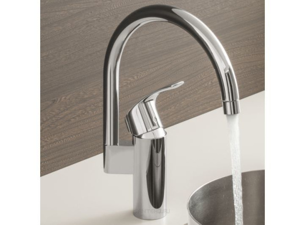 Смеситель однорычажный для кухни Grohe Eurosmart 33202 DC2 (33202DC2) суперсталь