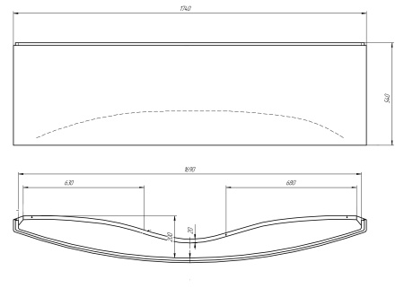 Панель Marka One Nega 170х95 02нег1795
