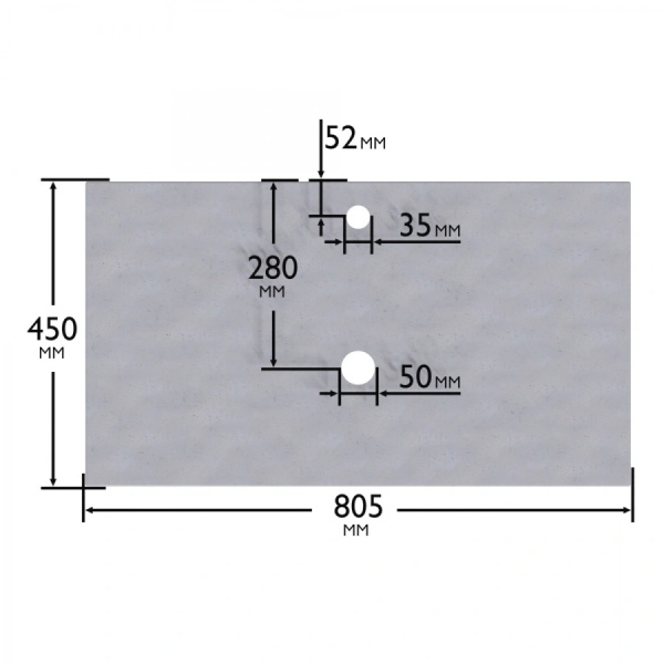 Столешница под раковину СанТа 80 900152
