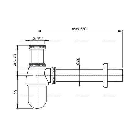 Сифон для раковины AlcaPlast A431