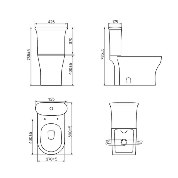 Унитаз-компакт IDDIS Sena (SEN2DSEi240)
