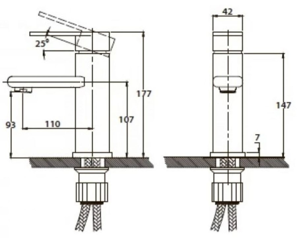 Смеситель для раковины KAISER Arena (33011)