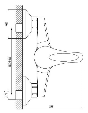 Смеситель для душа Rossinka C40-41