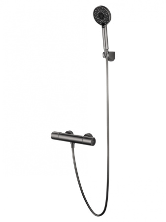 Смеситель для душа с термостатом WONZON & WOGHAND INN 2, темный графит WW-A2006-A-BGG