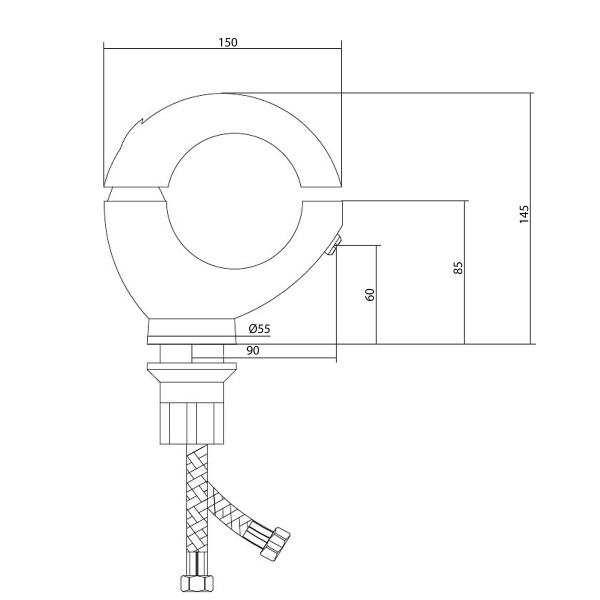 Смеситель Славен  для умывальника Коттедж С (СЛ-ОД-С1Ч)