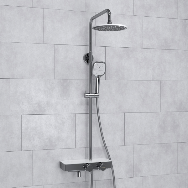 Душевая система WasserKRAFT A113.067.065.CH Thermo