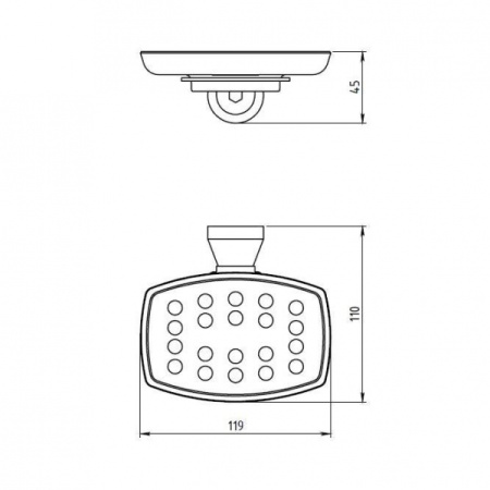 Мыльница Novaservis Metalia 6336.0
