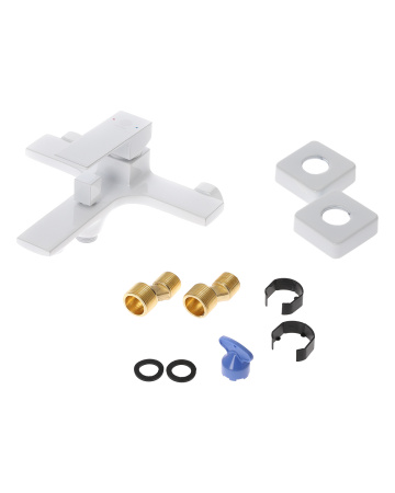 Душевая система Orange Lutz M04-944w смеситель с изливом, белый