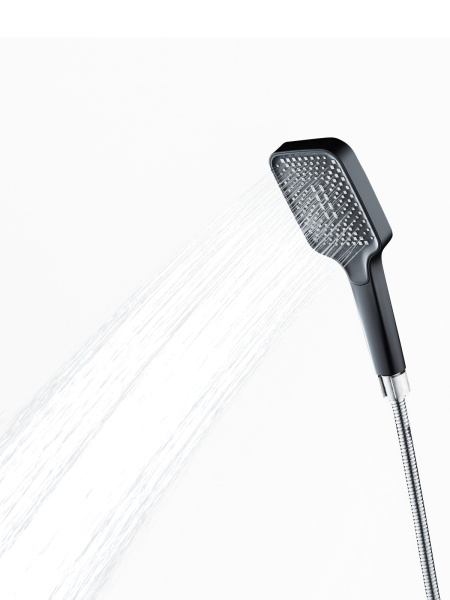 Душевой гарнитур Orange OS142b лейка 1 режим, черный