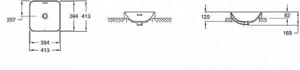 Раковина накладная Jacob Delafon Vox 41 E2661-0