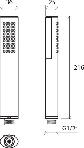 Ручной душ Ravak 954.00 X07P114 Ручной душ Ravak 954.00 X07P114