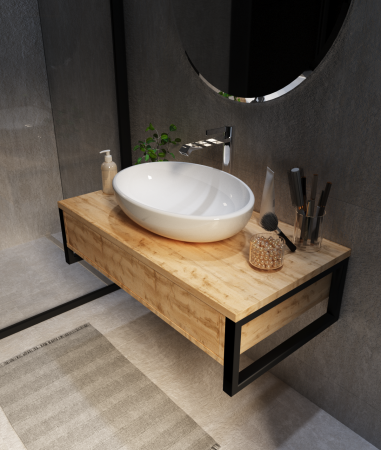 Тумба под раковину 1Marka  Grunge Loft 90П У85843