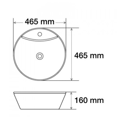 Раковина MELANA 7026-806