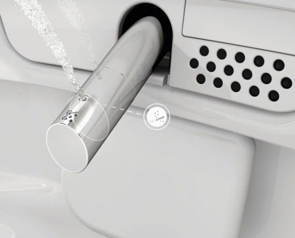 Унитаз приставной безободковый с функцией биде Vitra Metropole V-Care Prime 7232B403-6217