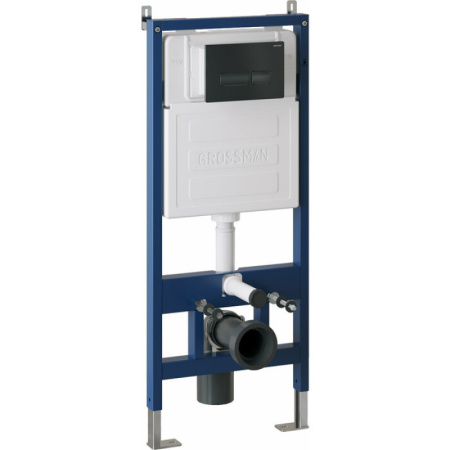 Инсталляция для подвесного унитаза 4 в 1 Grossman  Pragma 97.03.210 черный матовый