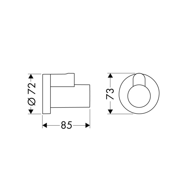 Декоративная накладка Hansgrohe 13950670, черный