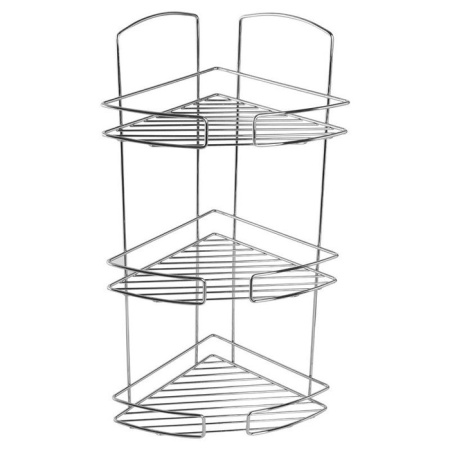 Полка трехъярусная угловая Milardo , проволока стальная (111WC30M44)