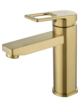 Смеситель для раковины WONZON & WOGHAND FRAME, брашированное золото WW-88139010-BG