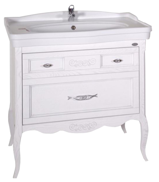 Тумба под раковину ASB-Woodline   Модерн 85 11247 (белый)