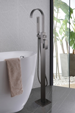 Смеситель ABBER Wasserfall AF8615NG напольный, никель