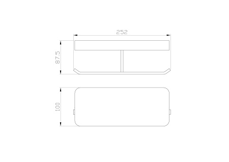 Двойной держатель для туалетной бумаги с полкой WONZON & WOGHAND LOTTE, хром WW-8356