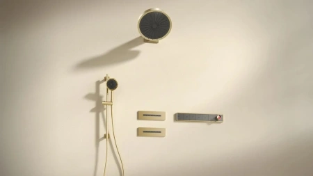 Душевой комплект с термостатом Arrow ARQ14H889CG золото