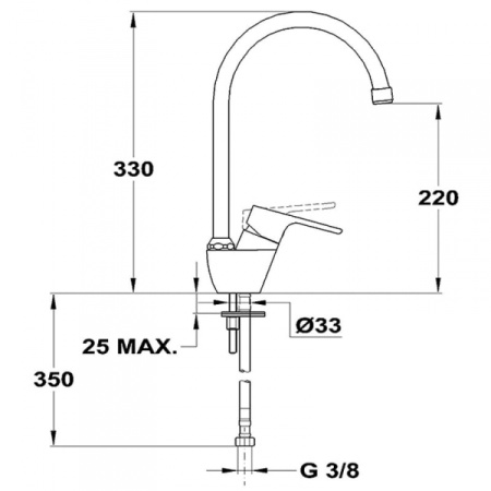 Смеситель для кухни Mofem Pro 152-1751-03