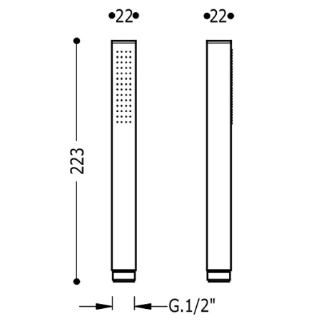 Лейка для душа Tres Showers CUADRO 00663901
