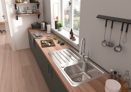 Смеситель для кухни с выдвижным изливом Hansgrohe Focus M42 71801000 хром