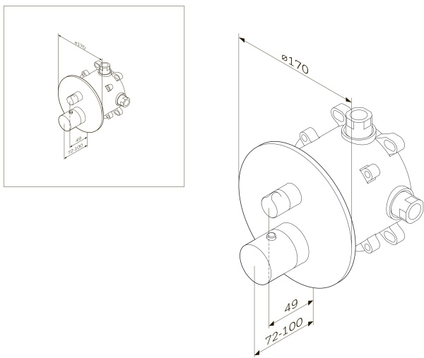 Смеситель для ванны Am.Pm Like F8085500