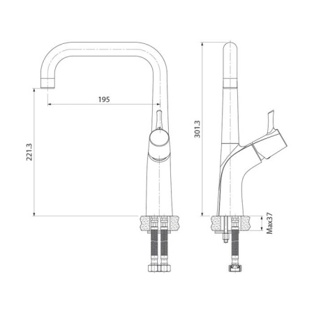 Смеситель для кухонной мойки IDDIS Kitchen Line (K07SB0Li05)