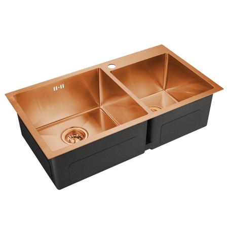 Кухонная мойка (78х43) EMAR EMB-210 PVD Nano Coppery