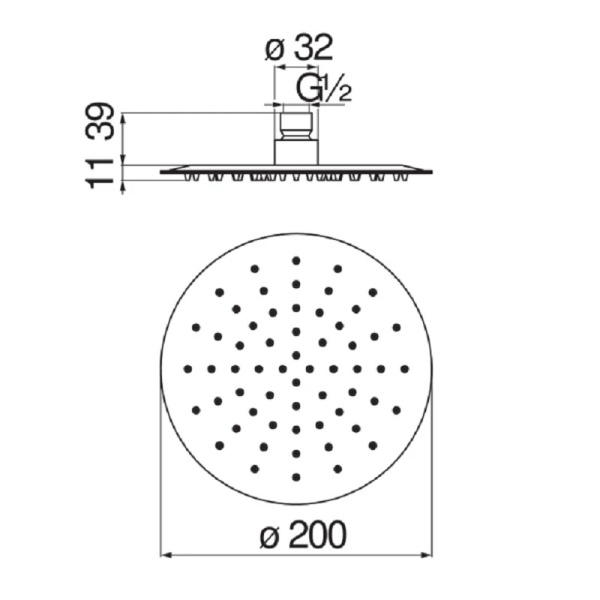 Верхний душ Nobili AD139/119CR