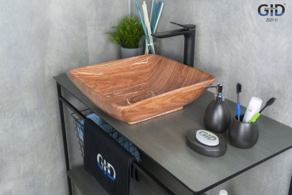 Раковина накладная (41,5х41,5) Gid Mnc180