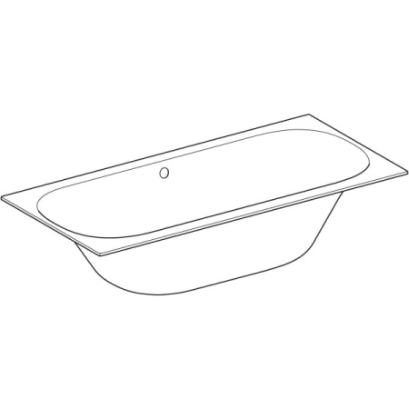 Прямоугольная ванна Geberit Soana, с узкими краями, Duo 554.008.01.1