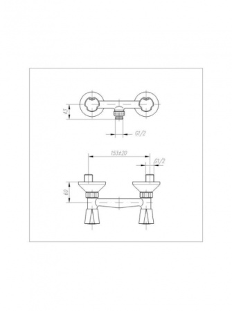 Смеситель для душевой кабины MOFEM EVROSTAR 143-0001-03