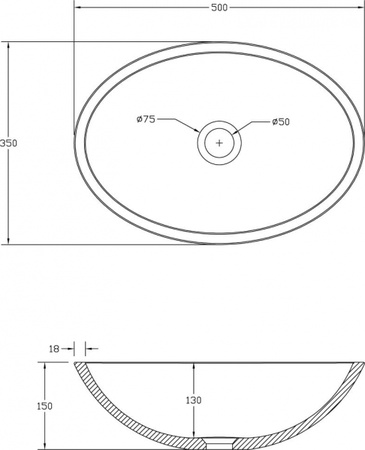 Раковина из искусственного камня NT Bathroom Ravenna NT403