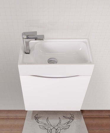 База под раковину Art&max Liberty-400-1D-SO-BL-L Bianco Lucido