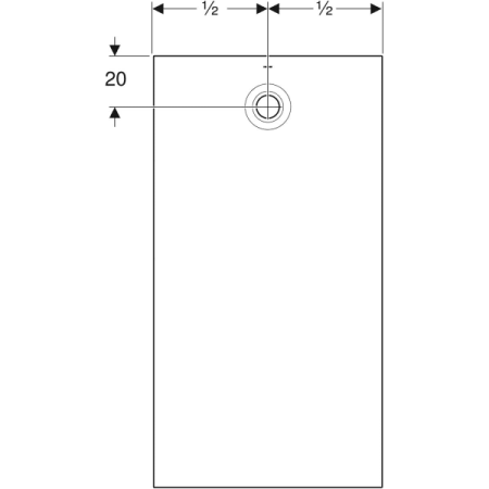 Прямоугольный душевой поддон Geberit Olona 550.755.00.1