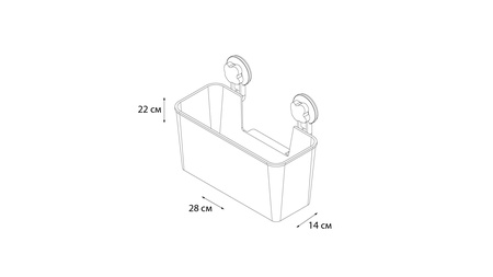 Полочка прямоугольная одноэтажная Grampus Blonde, GR-7085