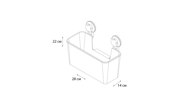 Полочка прямоугольная одноэтажная Grampus Blonde, GR-7085