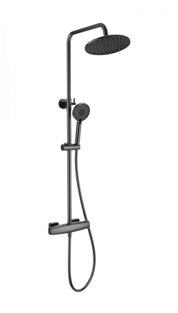 Душевая система с термостатом WONZON & WOGHAND NEO, темный графит WW-B3035-A-BGG