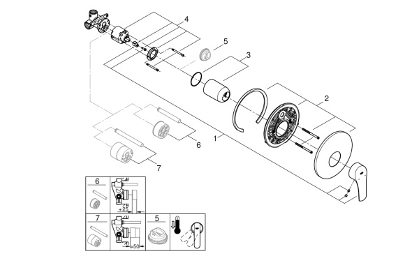 Смеситель для душа GROHE Eurosmart New 33556 003 (33556003) хром