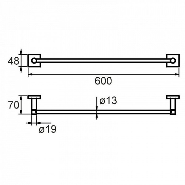 Полотенцедержатель Milardo Amur AMUSM10M49 Полотенцедержатель Milardo Amur AMUSM10M49