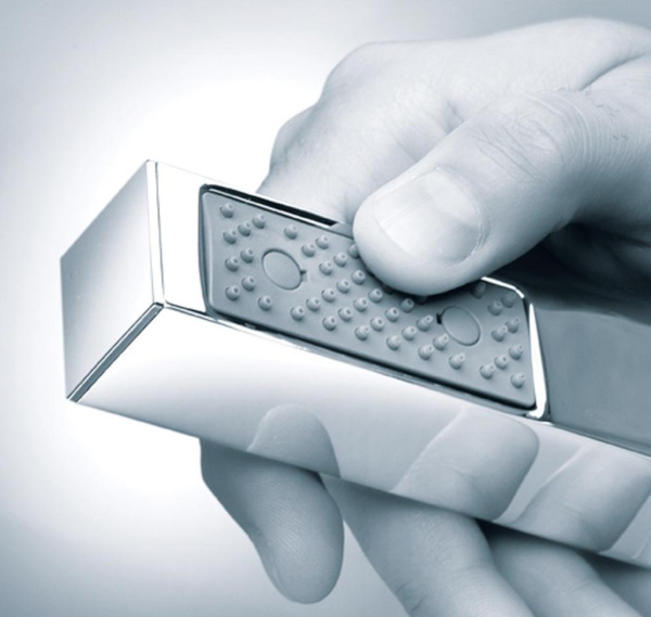 Ручной душ Bossini Cube B00255.073 черный матовый