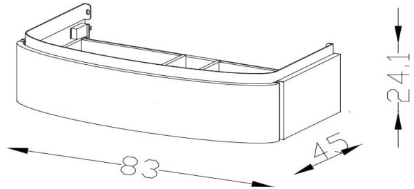 Тумба под раковину Jacob delafon PRESQU'ILE EB1100-G1C