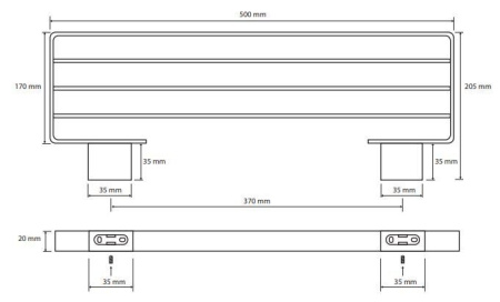 Полотенцедержатель Bemeta Nero 135002180