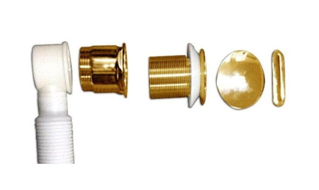 Слив-перелив для ванны BelBagno BB39-OVF-ORO, золото