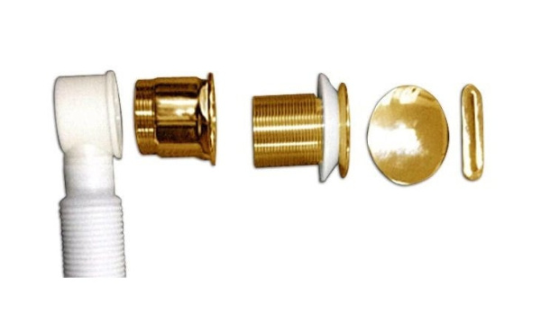 Слив-перелив для ванны BelBagno BB39-OVF-ORO, золото